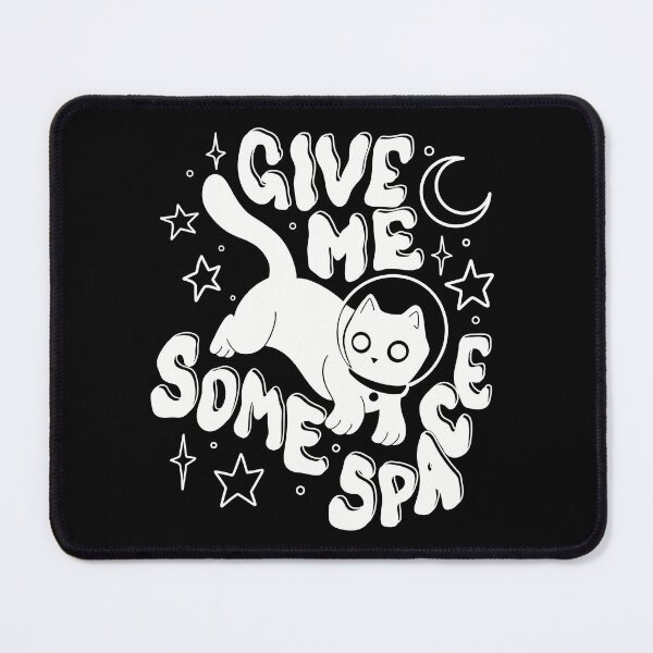 Item preview, Astronaut cat "Give Me Some Space" designed and sold by BlackAcidArt.