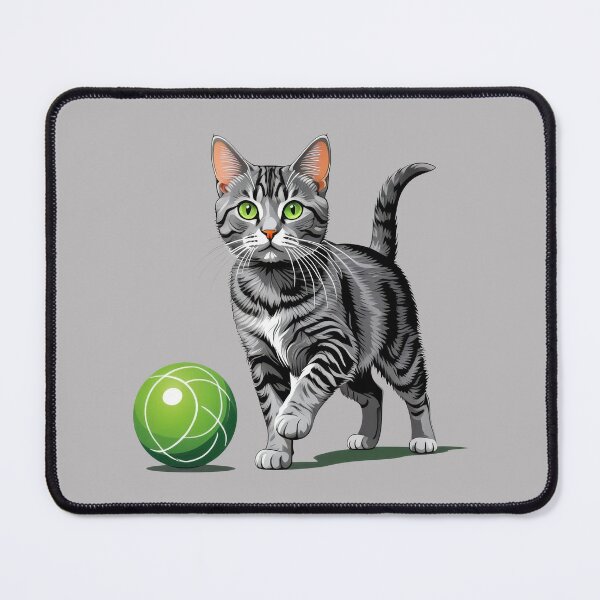 Item preview, American Wirehair Playing With A Green Ball designed and sold by MGRcompany.
