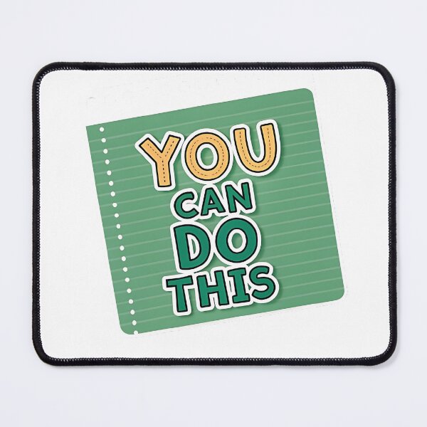 Item preview, You Can Do This Motivational Sticker – Bold Playful Notepad Design designed and sold by FluffyPeels.