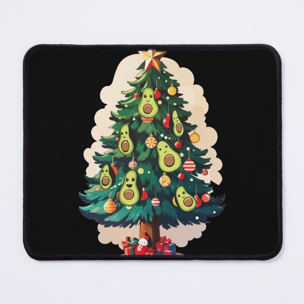 Item preview, Festive Avocado Christmas Tree - Holiday Humor and Whimsy designed and sold by DrawHandArt.