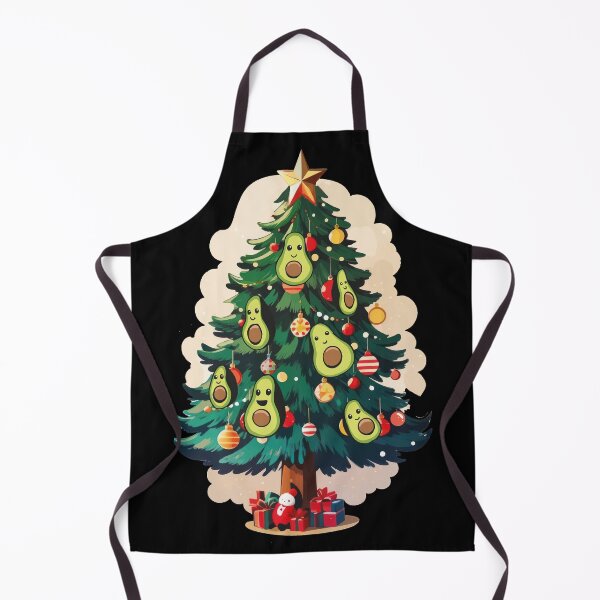 Item preview, Festive Avocado Christmas Tree - Holiday Humor and Whimsy designed and sold by DrawHandArt.