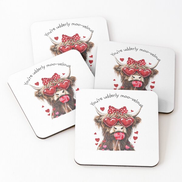 Item preview, Cute Highland Cow, Valentines Day designed and sold by CreatedbyKandJ.