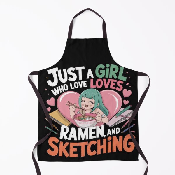 Item preview, Just A Girl Who Loves Anime Ramen And Sketching Funny Anime designed and sold by SztylishDesigns.
