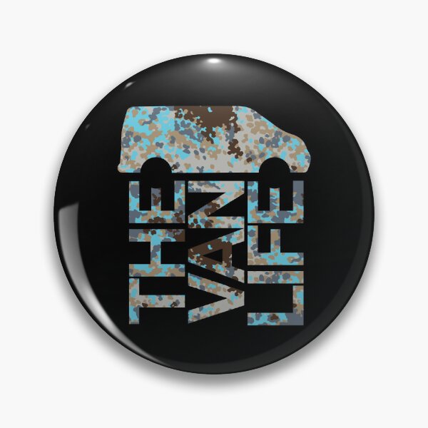Item preview, The Van Life Logo : Blue Camo designed and sold by robnoble.