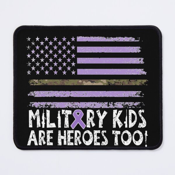 Item preview,  Military Kids Are Heroes Too ! Patriotic Usa Camo Flag & Weapons  designed and sold by Smix Pixels.