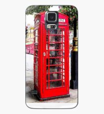 Red Phone Booth, London England Case/Skin for Samsung Galaxy