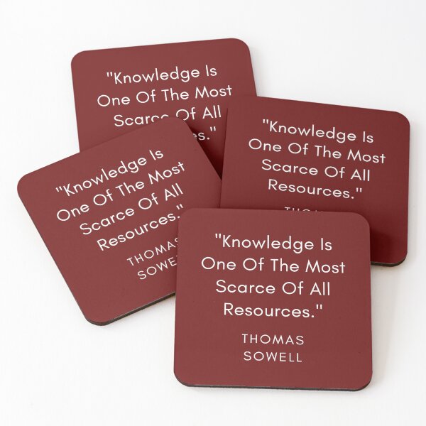 Item preview, Knowledge is Scarce Quote  Thomas Sowell  Conservative     designed and sold by PenXGift.