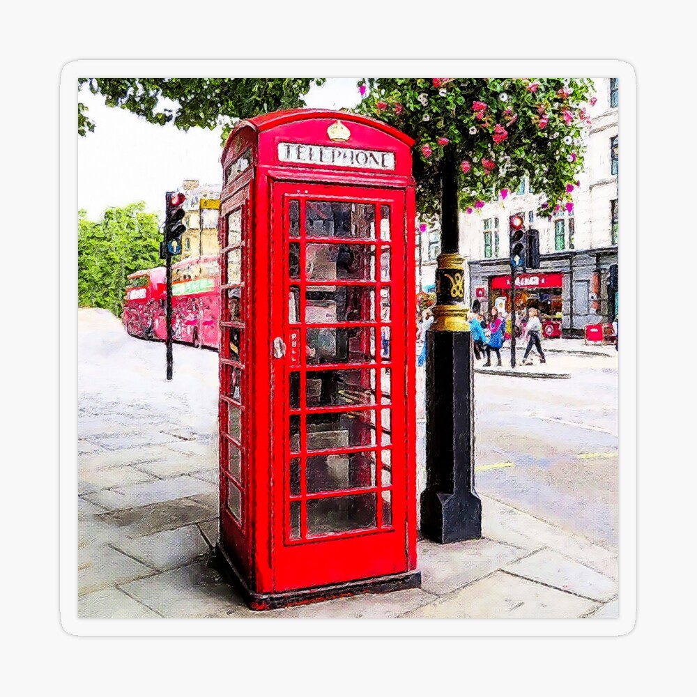 London Red Phone Booth Box  Tote Bag for Sale by CroDesign