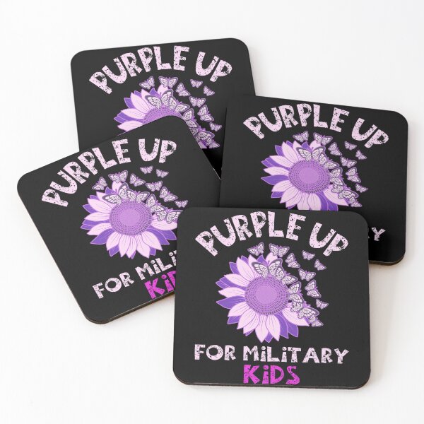 Item preview, Purple Up For Military Kids Sunflower Purple Butterfly Scattering    designed and sold by Smix Pixels.