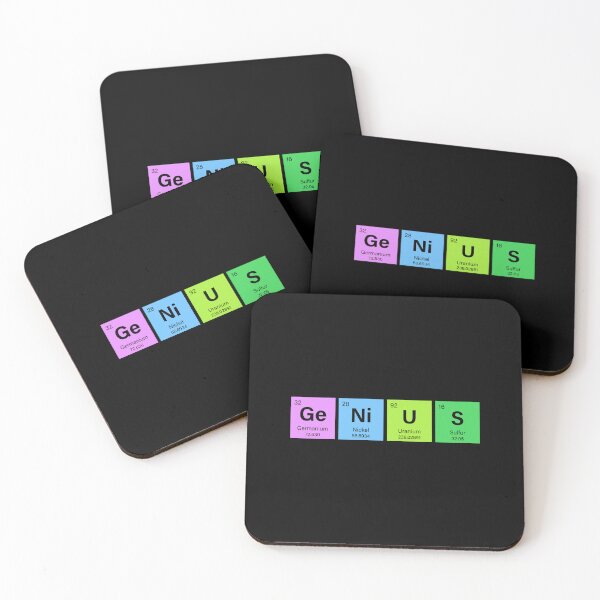 Item preview, GENIUS Periodic Table Science Gift STEM lab worker chemist elements designed and sold by w1ckerman.