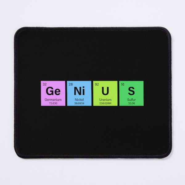 Item preview, GENIUS Periodic Table Science Gift STEM lab worker chemist elements designed and sold by w1ckerman.