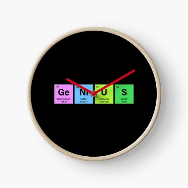 Item preview, GENIUS Periodic Table Science Gift STEM lab worker chemist elements designed and sold by w1ckerman.