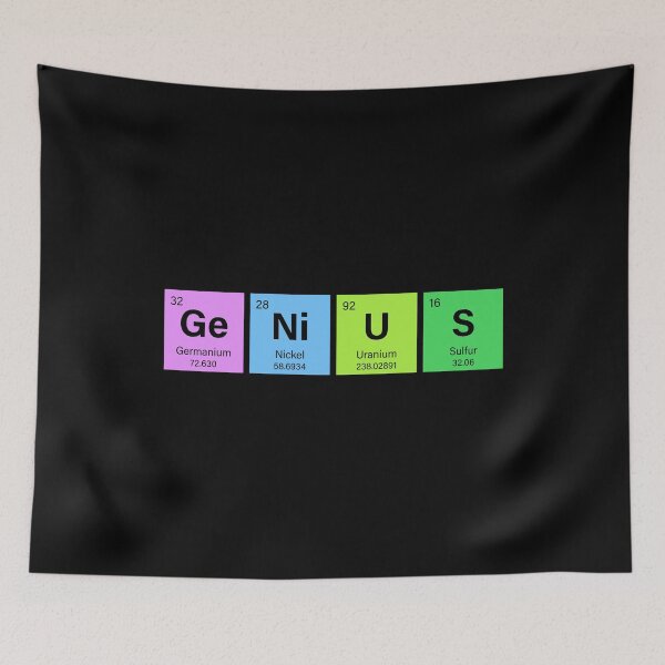 Item preview, GENIUS Periodic Table Science Gift STEM lab worker chemist elements designed and sold by w1ckerman.