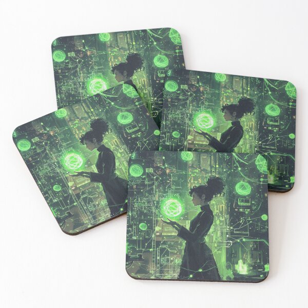 Item preview, Marie Curie Cyberpunk designed and sold by FuturiTravel.