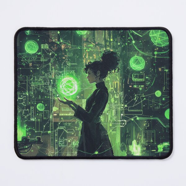 Item preview, Marie Curie Cyberpunk designed and sold by FuturiTravel.