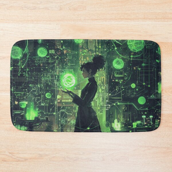 Item preview, Marie Curie Cyberpunk designed and sold by FuturiTravel.