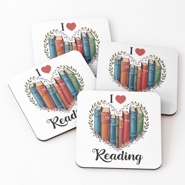 Item preview, I Love Reading Bookworm Heart designed and sold by HandicraftArt.
