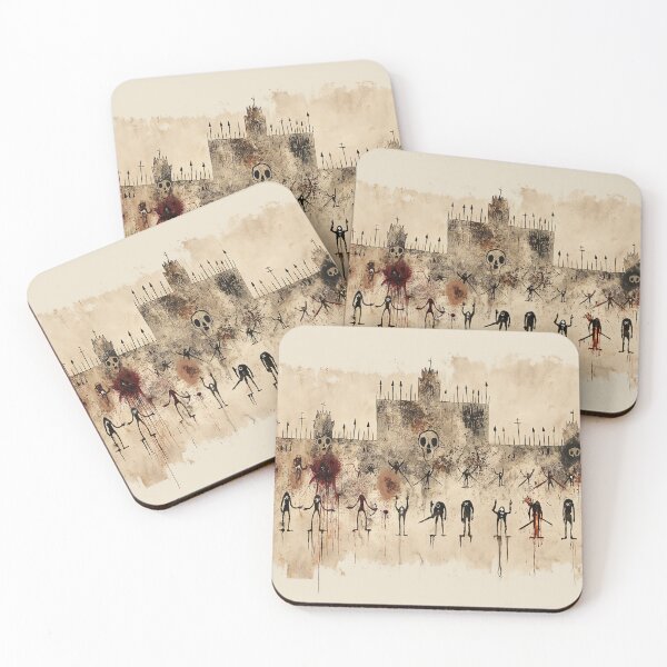 Item preview, Grim Procession In A Bleak Fortress designed and sold by landletsy.
