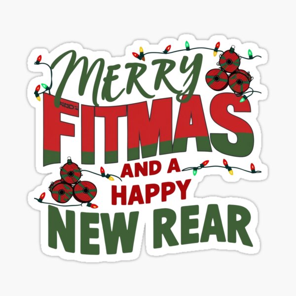 Merry Fitmas And A Happy New Rear Funny Deer Butt T-Shirt