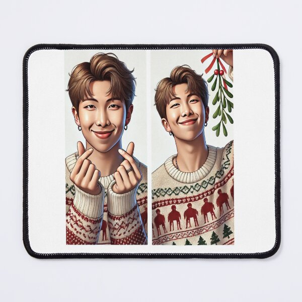 Item preview, Namjoon’s Holiday Hearts | BTS Festive Sticker designed and sold by DEEPDesignsART.