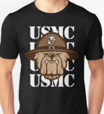 United States American Army USMC Marine Corps Bulldog Semper Fi Unisex T-Shirt