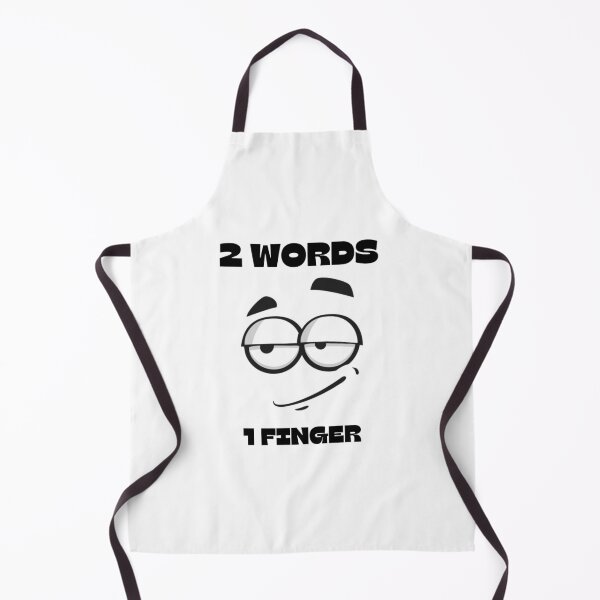 Item preview, 2 WORDS 1 FINGER - BLACK AND WHITE - SMIRK designed and sold by TishCO.