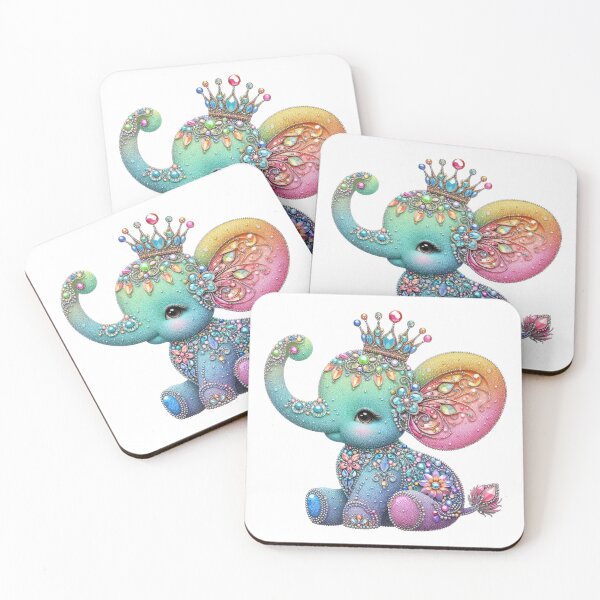 Item preview, Jewel-Encrusted cute elephant with Elegant Details designed and sold by ideandesign.