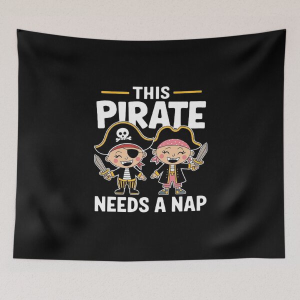 Item preview, Funny Pirate Nap Design - Cute Pirate Humor for Kids and Adults designed and sold by love3617.