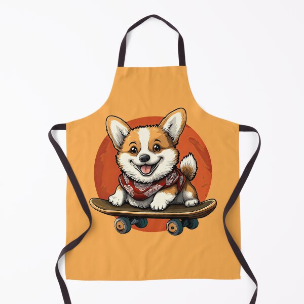 Item preview, Skateboarding Corgi with Bandana designed and sold by TojoStudios.