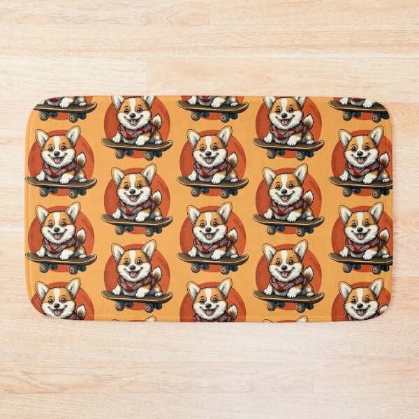 Item preview, Skateboarding Corgi with Bandana designed and sold by TojoStudios.