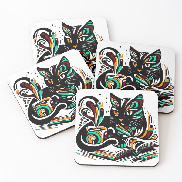 Item preview, Hot Chocolate Time Cocoa Cute black Cat Hot Chocolate Time designed and sold by Creat-Des.