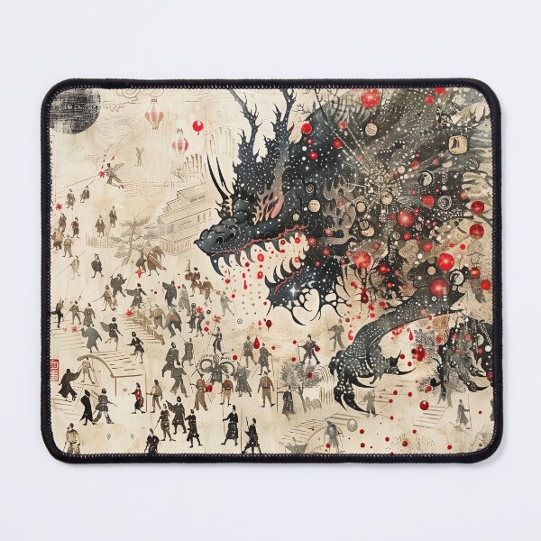 Item preview, Chaos Unleashed: Dragon In A Festive Village designed and sold by landletsy.