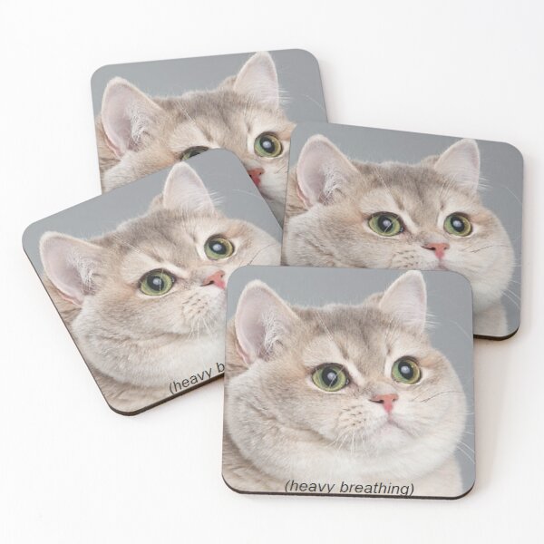 Item preview, Heavy Breathing Cat Meme designed and sold by delostantos.