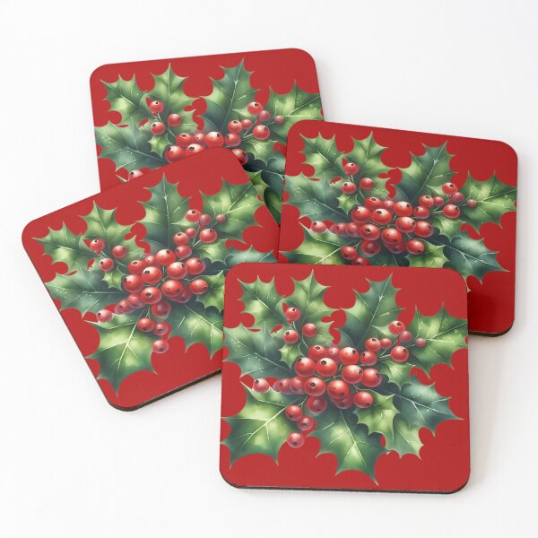 Item preview, Chrismas Holly Seasonal Greenery designed and sold by MoonMonkeyNbear.