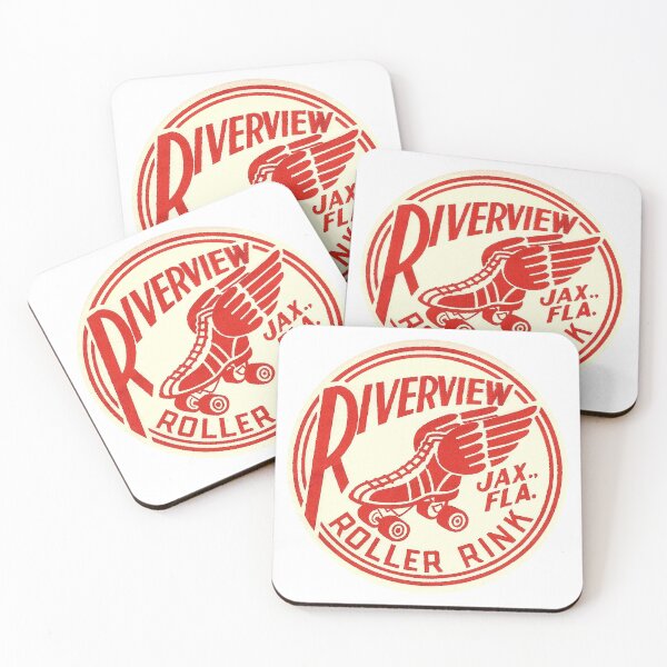 Item preview, Riverview Roller Rink Jacksonville Florida Roller Skating Rink Sticker Decal Label designed and sold by tislord.