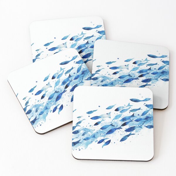 Item preview, Abstract Blue Fish designed and sold by KootenayDesigns.