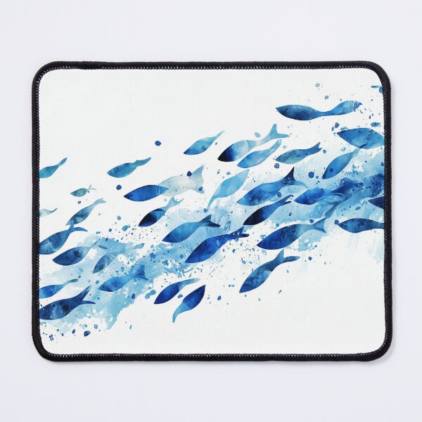 Item preview, Abstract Blue Fish designed and sold by KootenayDesigns.