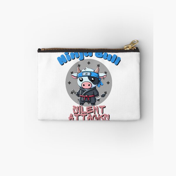 Item preview, ninja bull silent attacks, kawaii bull in ninja costume  designed and sold by LWOI.
