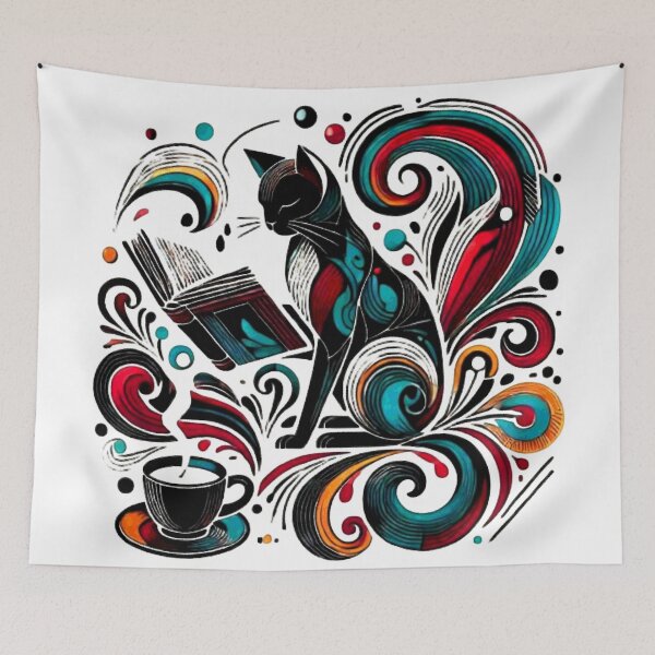 Item preview, Hot Chocolate Time Cocoa Cute black Cat Hot Chocolate Time designed and sold by Creat-Des.