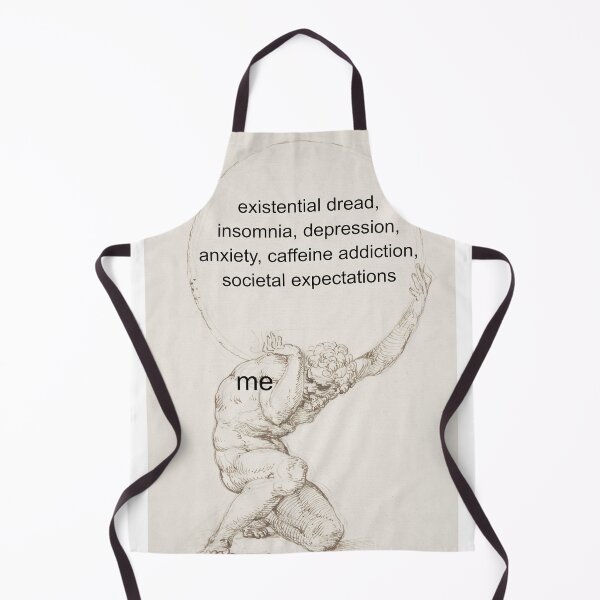 Item preview, me getting crushed by the weight of existential dread, insomnia etc. designed and sold by sweetb3rry.