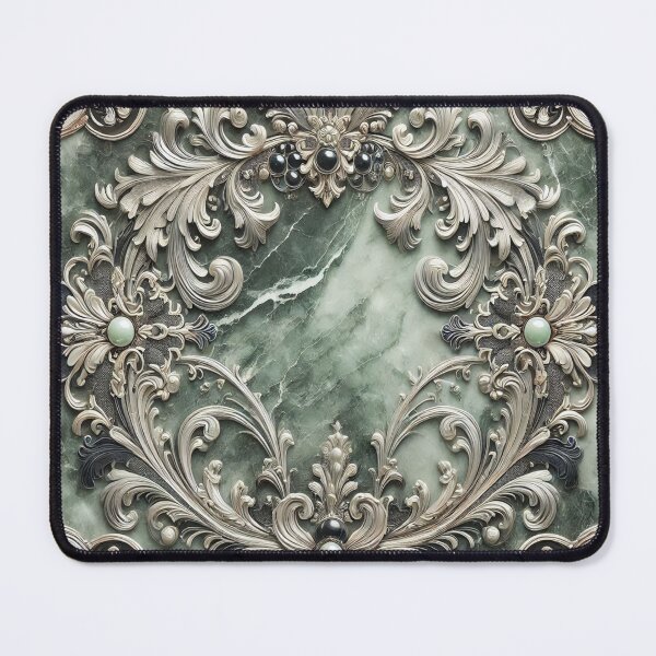 Item preview, Mármol verde y plateado generado por IA designed and sold by AI-this-is-AI.