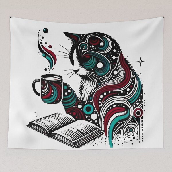 Item preview, Hot Chocolate Time Cocoa Cute black Cat Hot Chocolate Time designed and sold by Creat-Des.