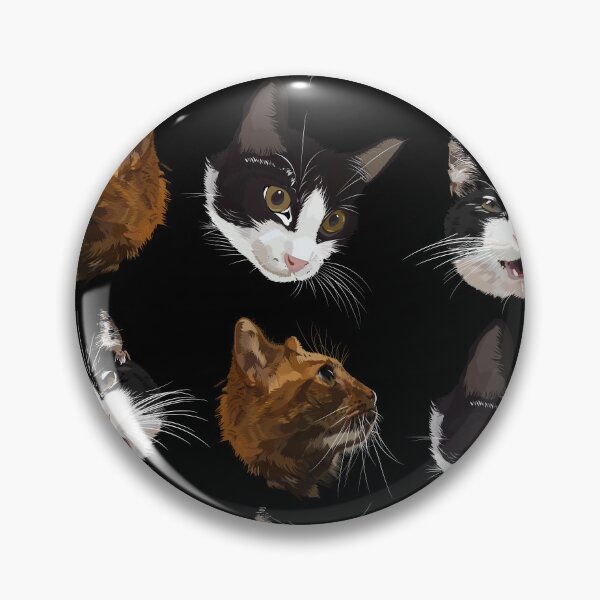 Item preview, Illustrated face of cats designed and sold by hateeyes.