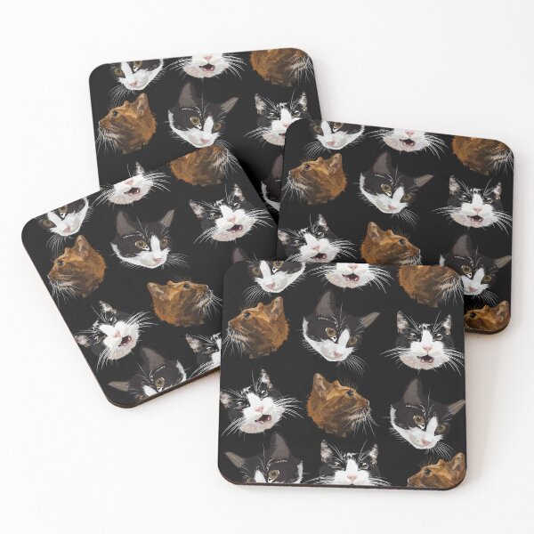 Item preview, Illustrated face of cats designed and sold by hateeyes.