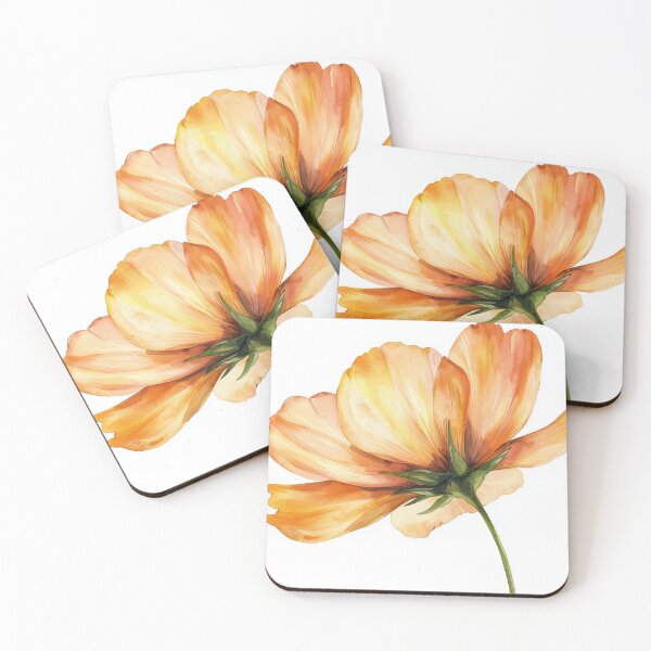 Item preview, Aquarel Single Flower designed and sold by KootenayDesigns.