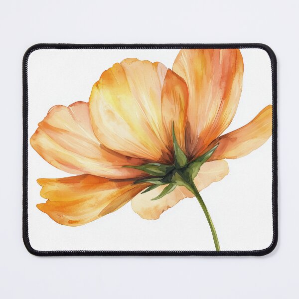 Item preview, Aquarel Single Flower designed and sold by KootenayDesigns.
