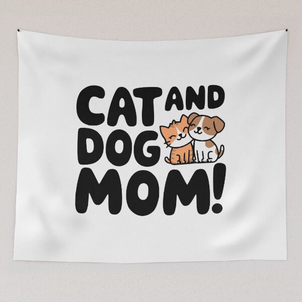 Item preview, Cat And Dog Mom! Cute Dog And Cat Owner designed and sold by PMCreative.