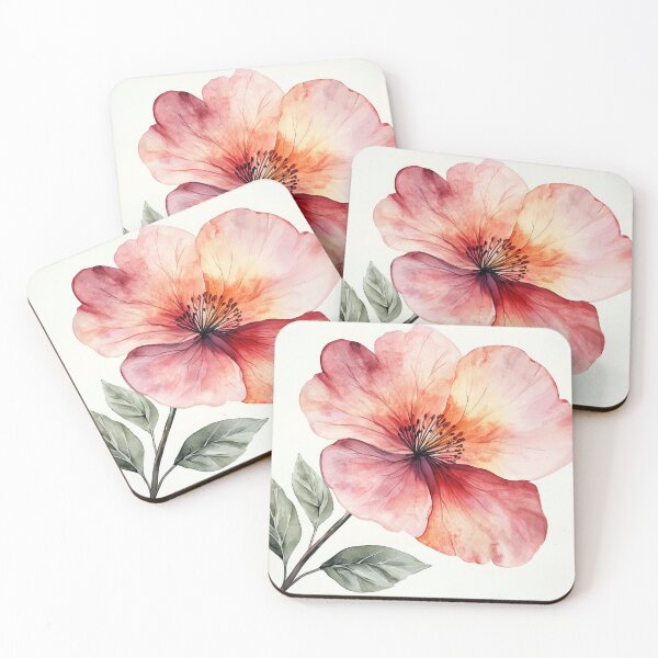 Item preview, Aquarel Single Flower designed and sold by KootenayDesigns.