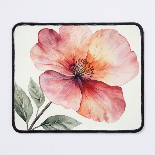 Item preview, Aquarel Single Flower designed and sold by KootenayDesigns.