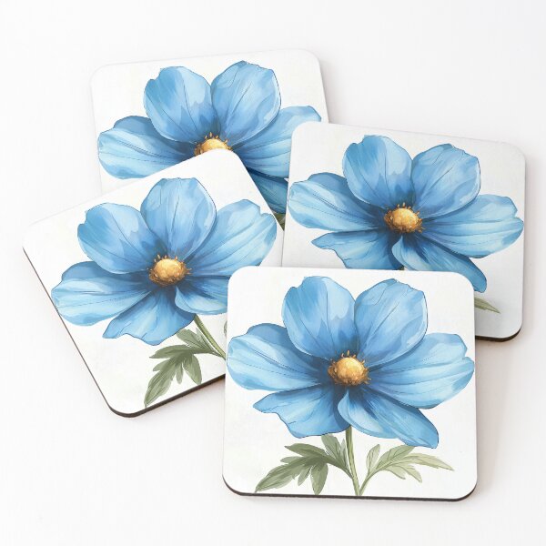Item preview, Aquarel Single Flower designed and sold by KootenayDesigns.